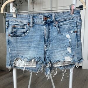 AE Hi-Rise Denim Super Stretch Shortie